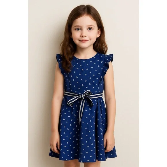 Polo Ralph Lauren Girl's Dress SZ Med 8-10 Sweet Twee Hampons Martha's Vineyard - Picture 1 of 9